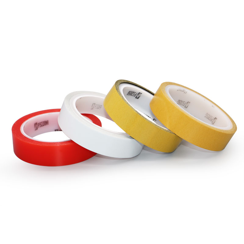 Yellow paper transparent PET double sided tape