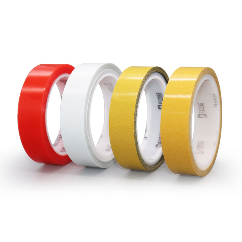 Yellow paper transparent PET double sided tape