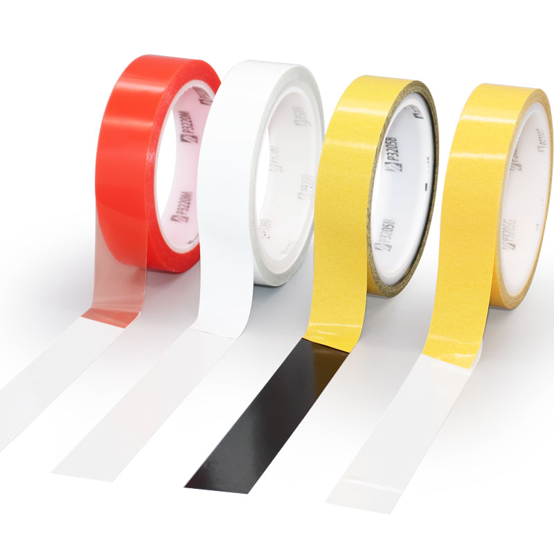 Yellow paper black PET double-sided tape